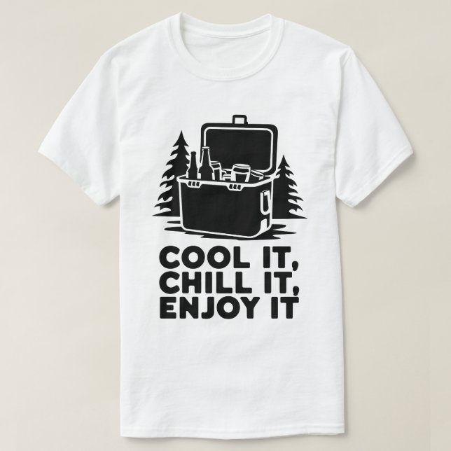 Camiseta Refrigerador rústico de camping con diseño de aven (Diseño del anverso)