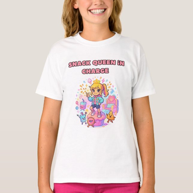 Camiseta refrigerio divertido chica (Anverso)