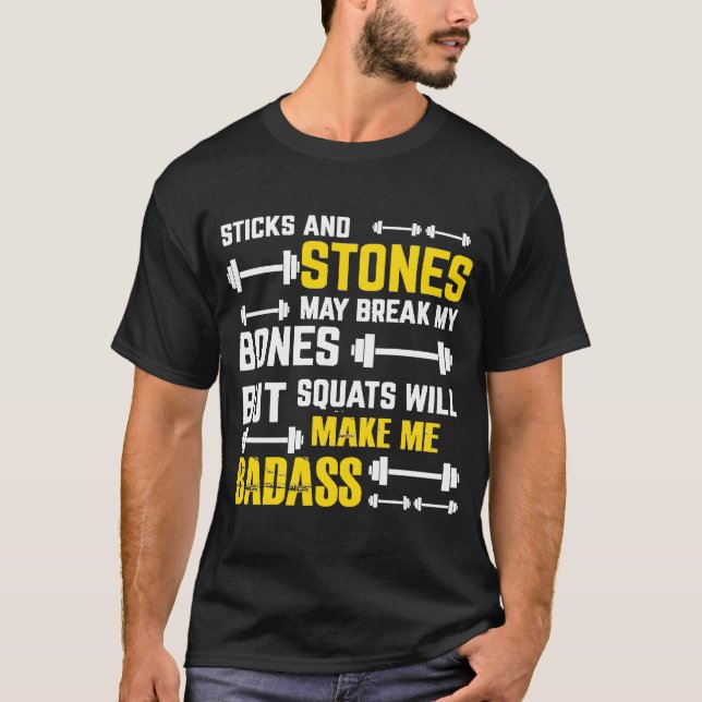 Camiseta Refuerzo de los pesos de entrenamiento para la con (Anverso)