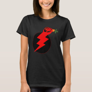 Camiseta Refuerzo del gimnasio Vegan Power Carrot Halterofi