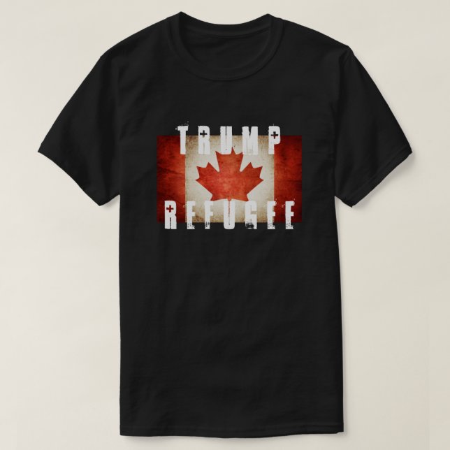 CAMISETA REFUGIADO AMERICANO CANADÁ DEL TRIUNFO (Diseño del anverso)