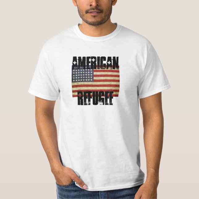 CAMISETA REFUGIADO ESTADOUNIDENSE (Anverso)