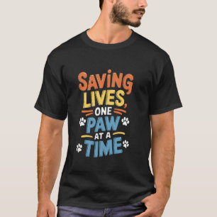 Camiseta Refugio de Animales Diseño de Salvamento de Mascot