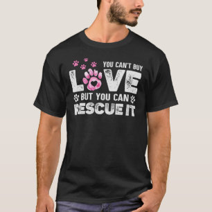 Camiseta Refugio de animales No puedes comprar amor, pued