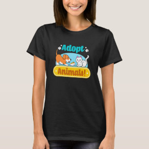 Camiseta Refugio de Animales Salvando Gatos Perros Rescate