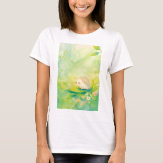 Camiseta Refugio de Erizo en un Jardín Soñado