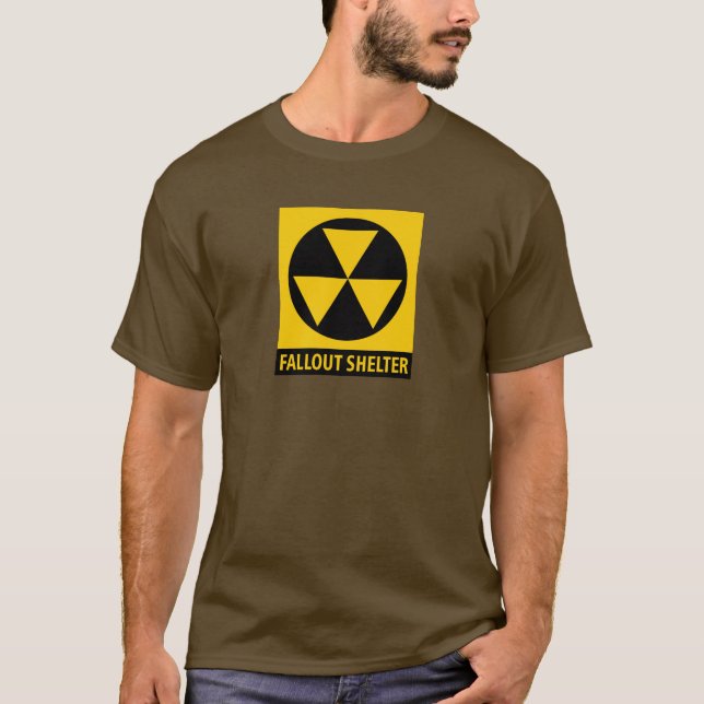 Camiseta Refugio de polvillo radiactivo de la bomba atómica (Anverso)