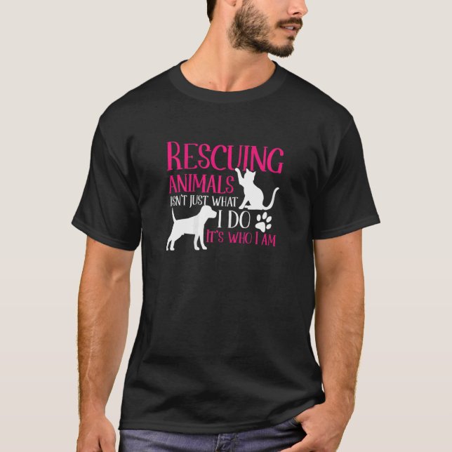 Camiseta Refugio De Rescate Animal Rescatando Animales Es L (Anverso)