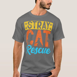 Camiseta Refugio de rescate de gatos perdidos para adopción