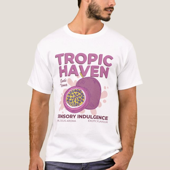 Camiseta Refugio tropical (Anverso)