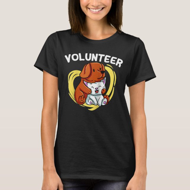 Camiseta Refugio voluntario de rescate de animales Ayuda o (Anverso)