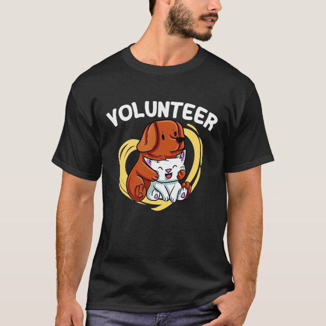 Camiseta Refugio voluntario de rescate de animales Ayuda o (Anverso)