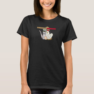 Camiseta Regadera de pollo vintage para mujeres Chickenmomm