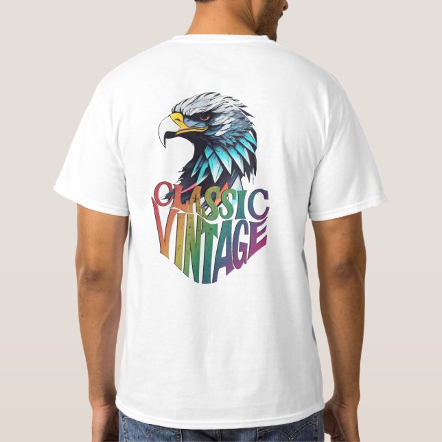 Camiseta Regal Crystal Eagle" Diseño majestuoso (Reverso)