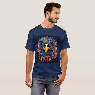 Camiseta "Regal Gaze; Impresión facial de águila