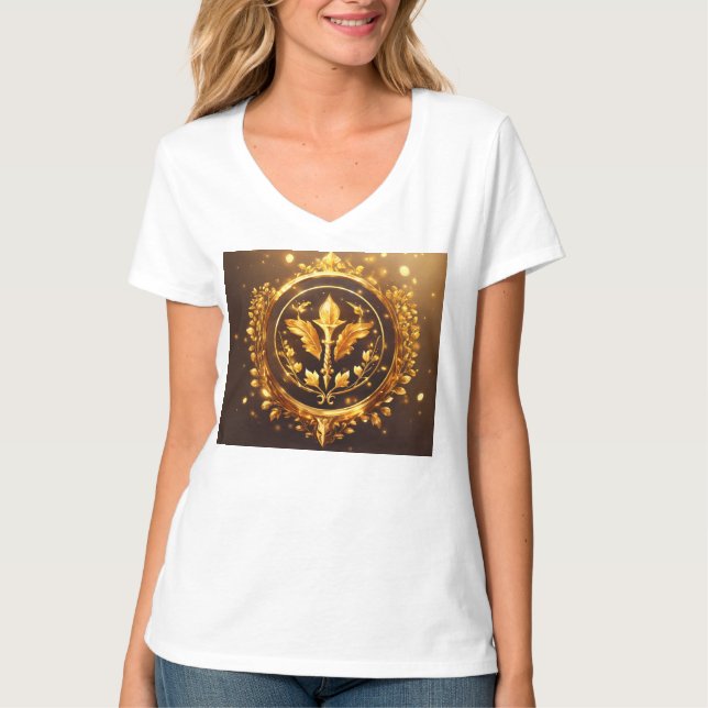 Camiseta Regal Golden Laurel Emblem "P&D" (Anverso)