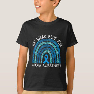 Camiseta Regala Azul para la Conciencia de Ataxia Arcoiris