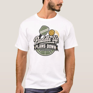 Camiseta Regala Paddle Up, Planes Down Regalo de Pickleba