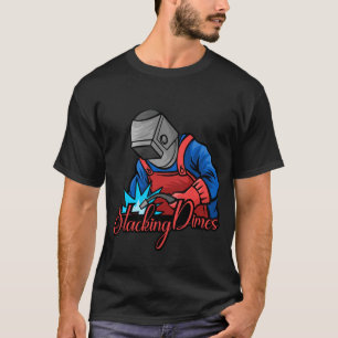 Camiseta Regalando a soldadores divertidos Apilar monedas d