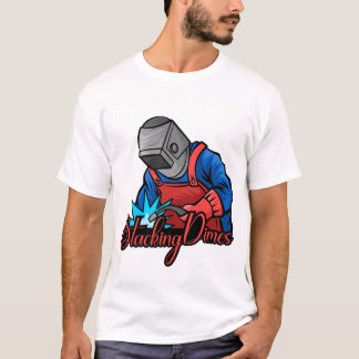 Camiseta Regalando a un soldador divertido Apilando monedas