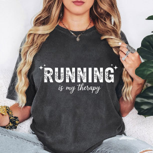 Camiseta Regalar Corredora Floral Running Is My Therapy