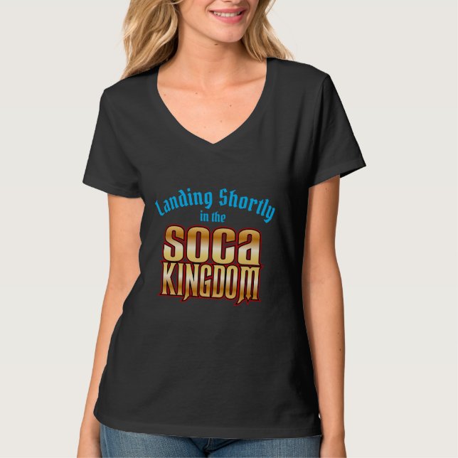 Camiseta Regalías llegan al reino soca (Anverso)