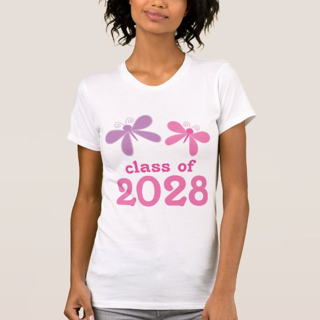Camiseta Regalo 2028 de la graduación de los chicas (Anverso)