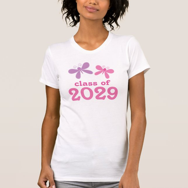 Camiseta Regalo 2029 de la graduación de los chicas (Anverso)