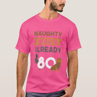 Camiseta Regalo 80 años cumpleaños mujeres Dachshund divert