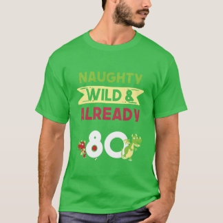 Camiseta Regalo 80 años cumpleaños mujeres Niño Dragón