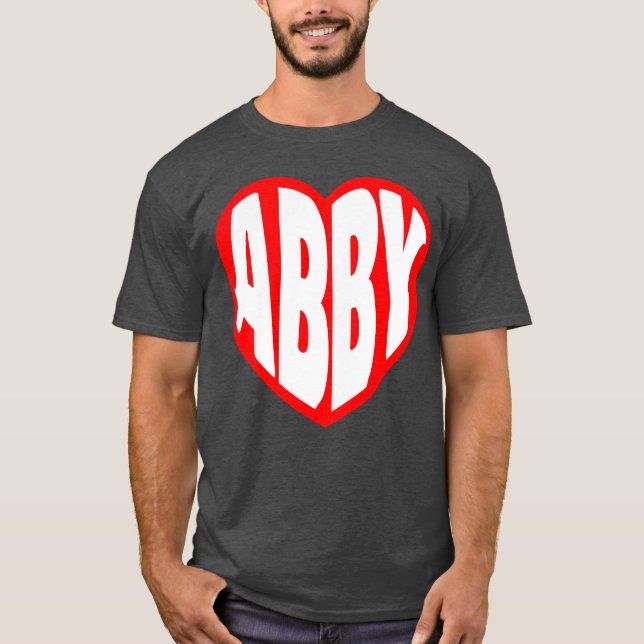 Camiseta regalo Abby en mi Corazón (Anverso)