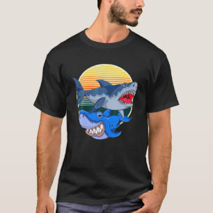 Camiseta Regalo acuático Idea Monstruo del Mar del Tiburón 