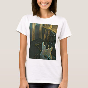Camiseta regalo acústico de guitarra eléctrica de bajo
