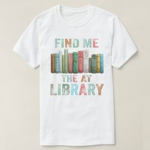 Camiseta Regalo adorable para amante de libros Biblioteca L