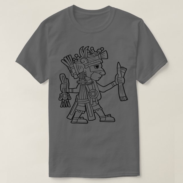 Camiseta Regalo Ahuiateteo Azteca Dios maya inca toltec (Diseño del anverso)