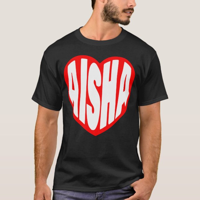 Camiseta regalo Aisha en mi Corazón (Anverso)