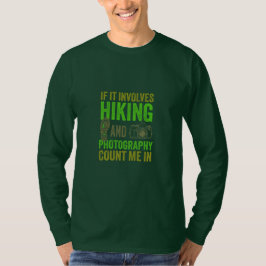 Camiseta Regalo al aire libre para senderismo y fotografía 