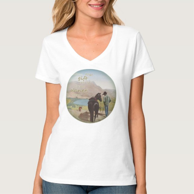 Camiseta Regalo al planeta - el t'shirt de la mujer (Anverso)