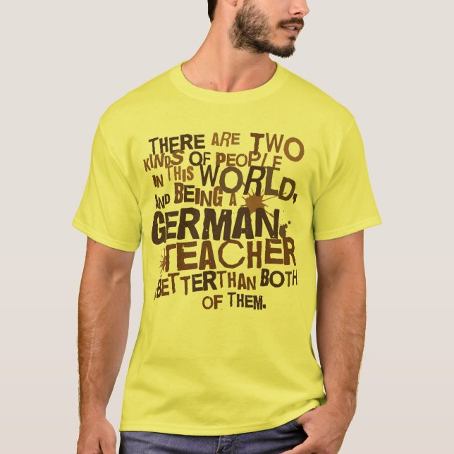 Camiseta Regalo alemán del profesor (Anverso)