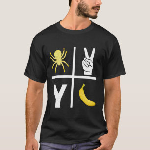 Camiseta Regalo americano Spider 2 Y Banana Amantes del Fút