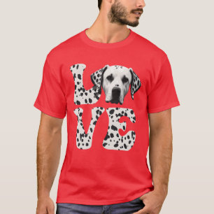 Camiseta regalo AMOR de perro dálmata
