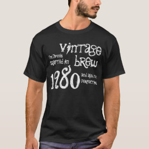 Camiseta Regalo an o 80 del personalizado del Brew del