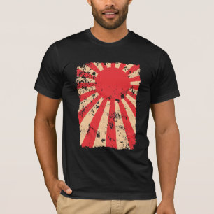 Camiseta Regalo apenado bandera de Japón de la mirada del