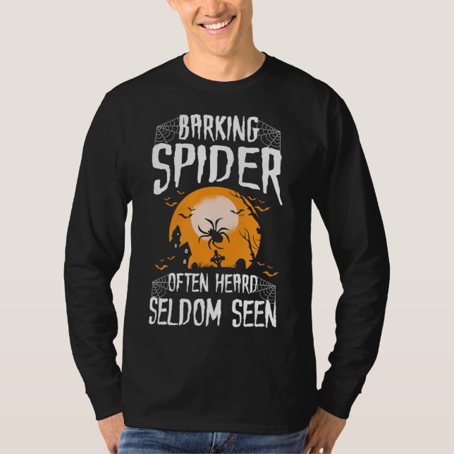Camiseta Regalo araña|Araña ladradora a menudo escuchada ra (Anverso)