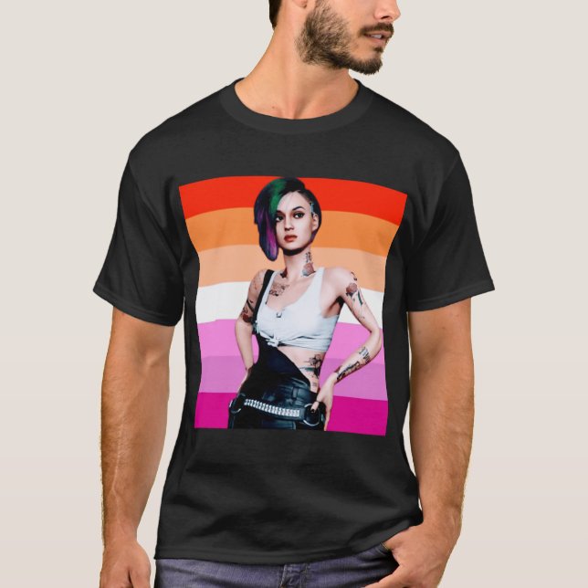 Camiseta regalo arcoíris ciberpunk (Anverso)