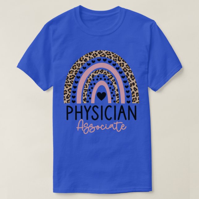 Camiseta Regalo arcoiris leopardo asociado a médico para Ph (Diseño del anverso)