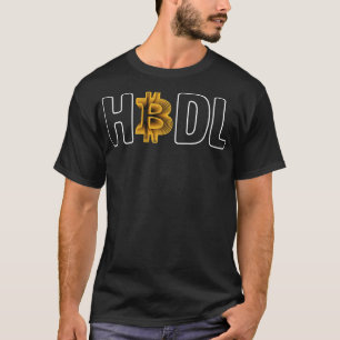 Camiseta Regalo artístico moderno en oro de Bitcoin
