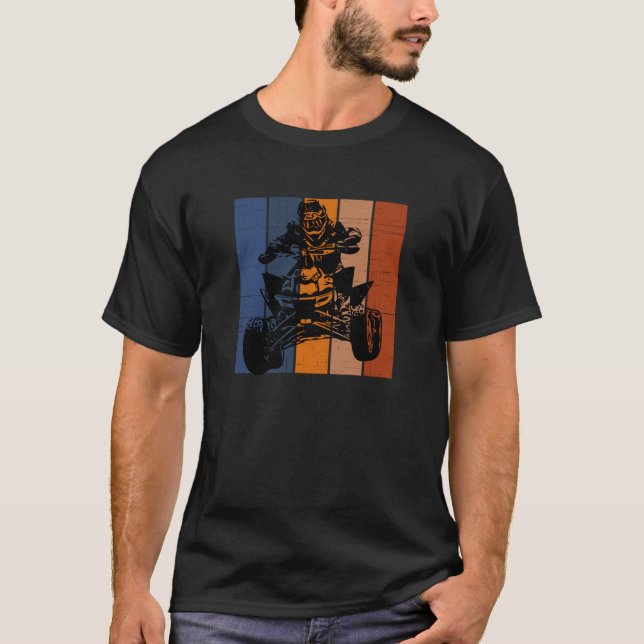 Camiseta Regalo ATV - Retro Quad Biker (Anverso)