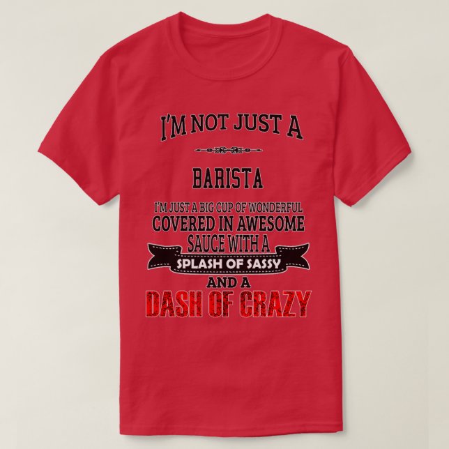Camiseta Regalo Barista Presente Para Hombres Mujeres 1 (Diseño del anverso)