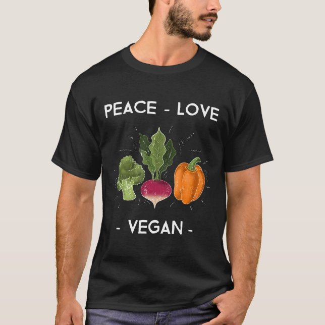 Camiseta Regalo basado en planta de vegetales veganos de am (Anverso)